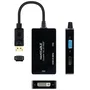Nanocable Conversor DisplayPort a HDMI/DVI/VGA 20 cm Negro